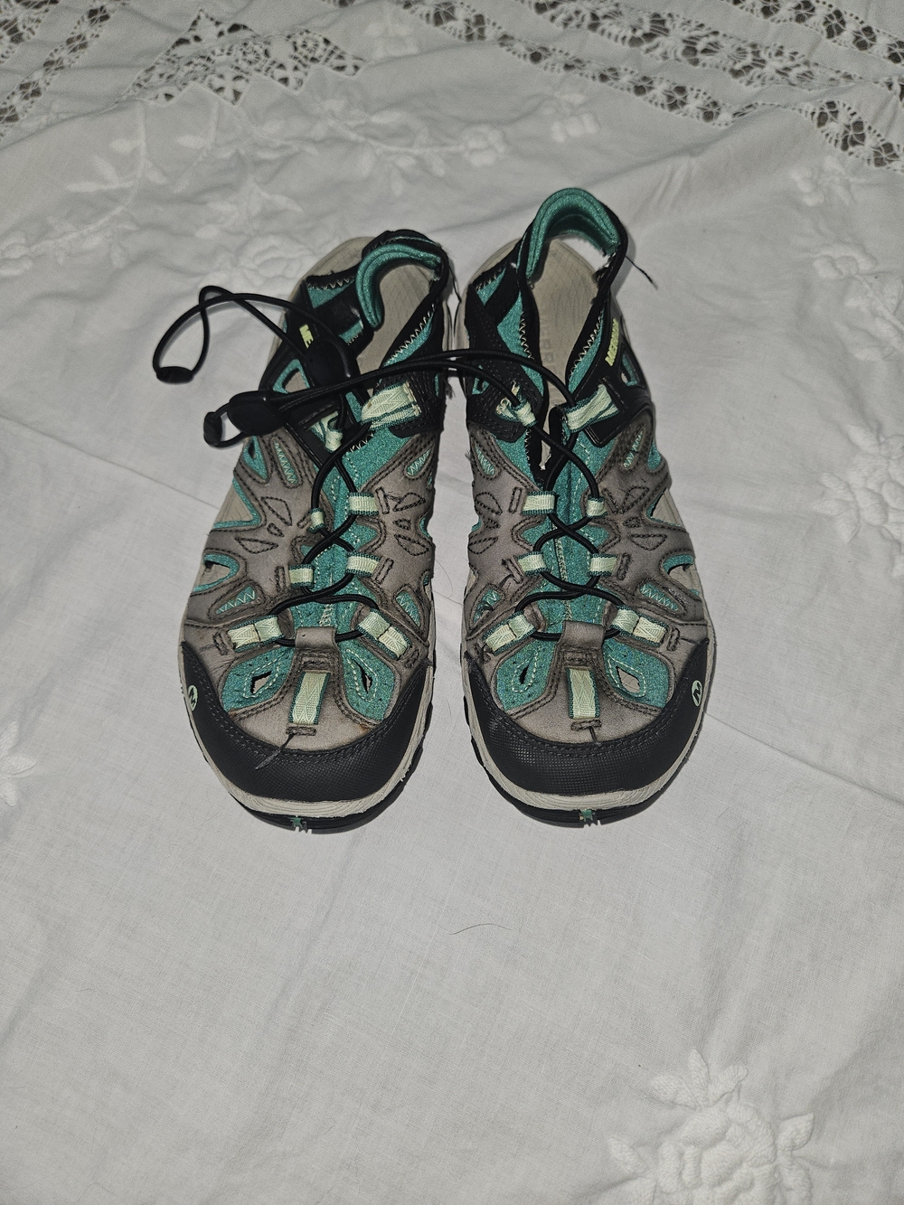Merrell Teal and Gray Outdoor Sandal Sneakers